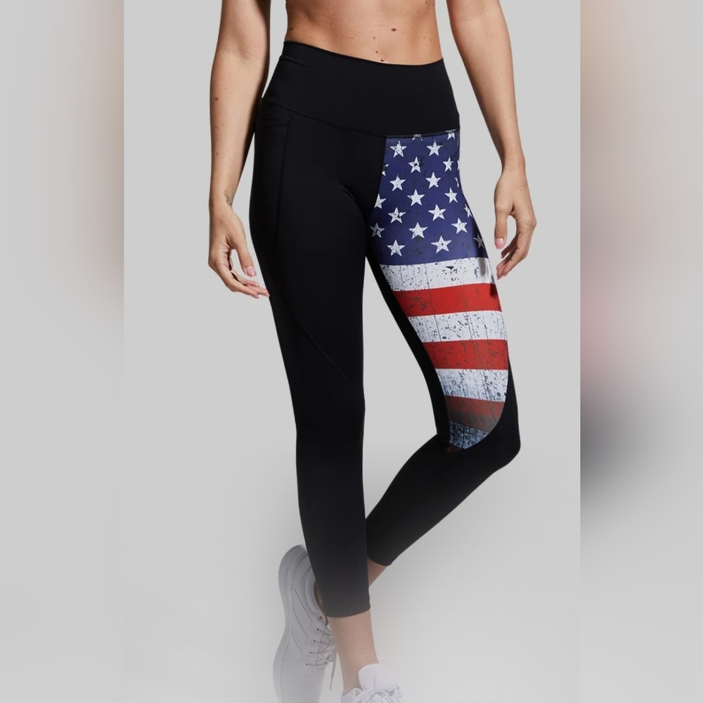 Born Primitive Patriotic Leggings In Undefeated Pattern - Picture 8 of 8